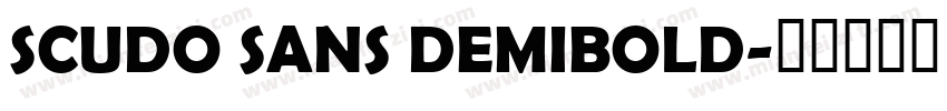 SCUDO SANS DEMIBOLD字体转换